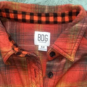 BDG Urban outfitters crop flannel